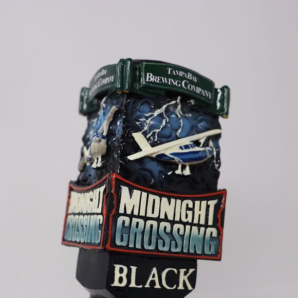 Tampa Bay Brewing Company Beer Tap "Midnight Crossing Black IPA" Handle Keg - Picture 4 of 4